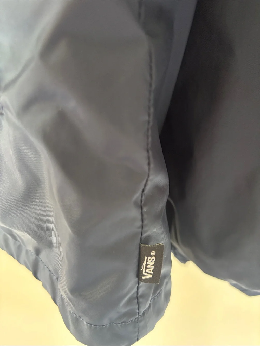 Vans Navy Windbreaker Jacket with Sleeve Graphics